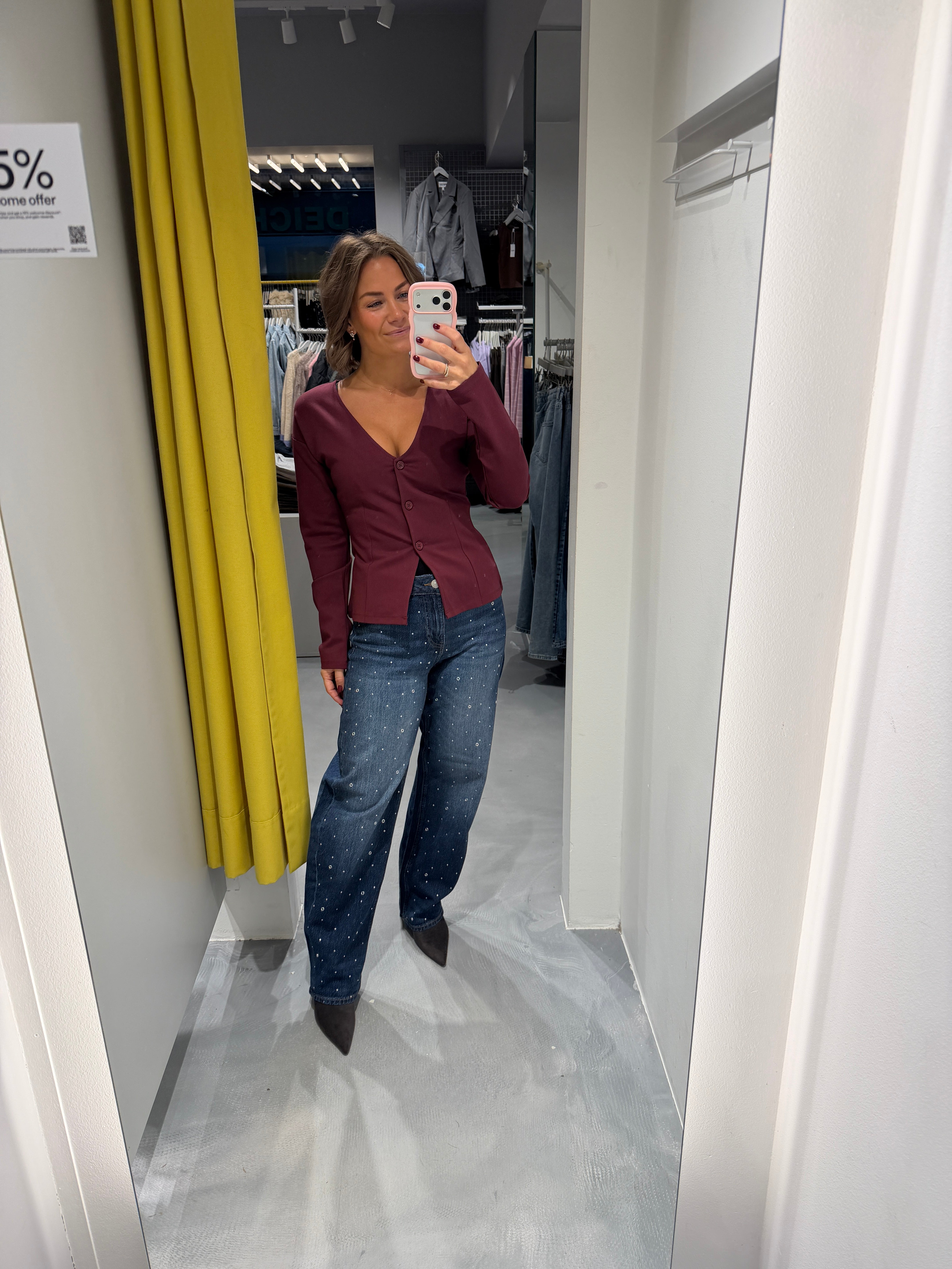 PCGUNHILD Cardigan - Tawny Port